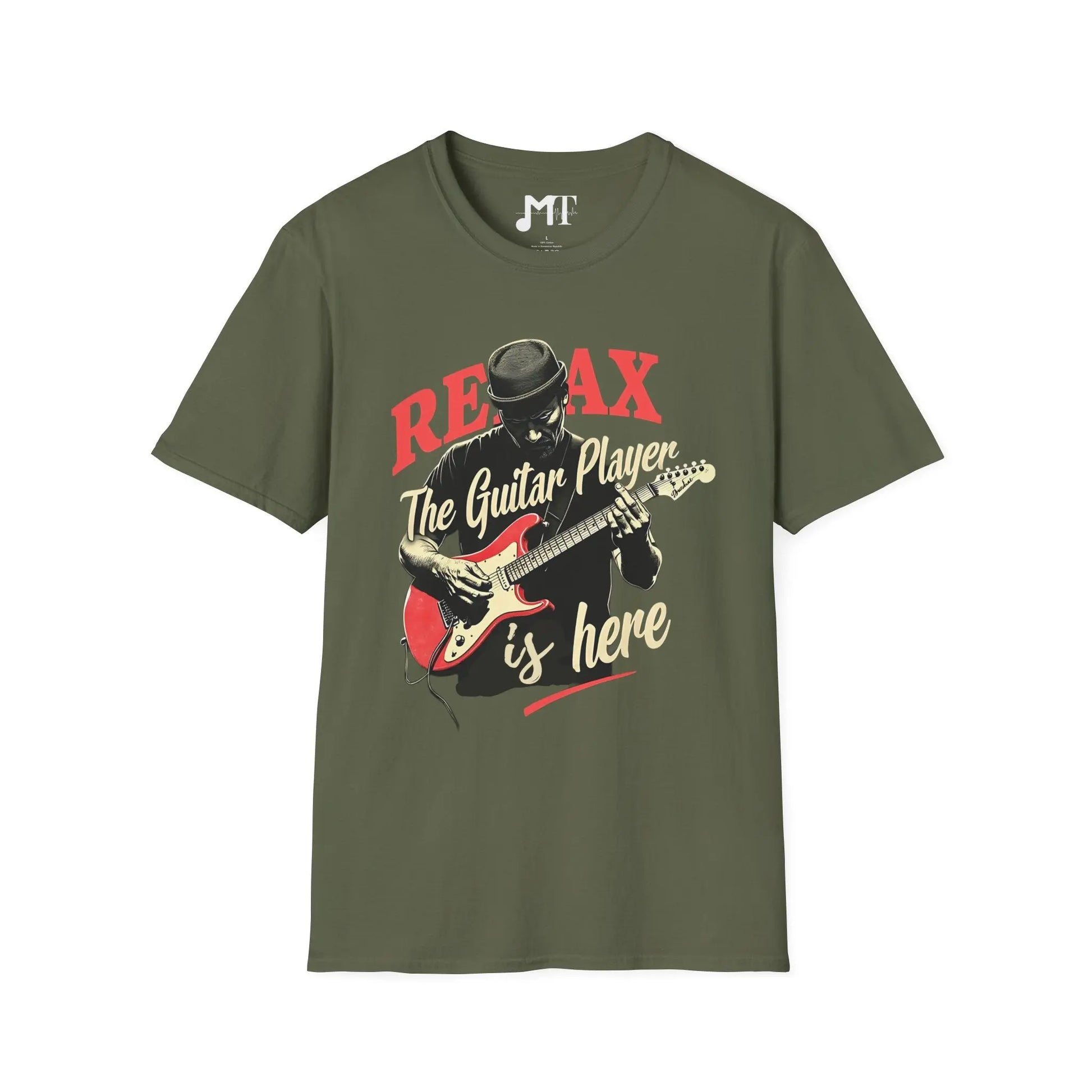 Relax the Guitar Player is Here T-Shirt - Melody Tees  T-Shirt