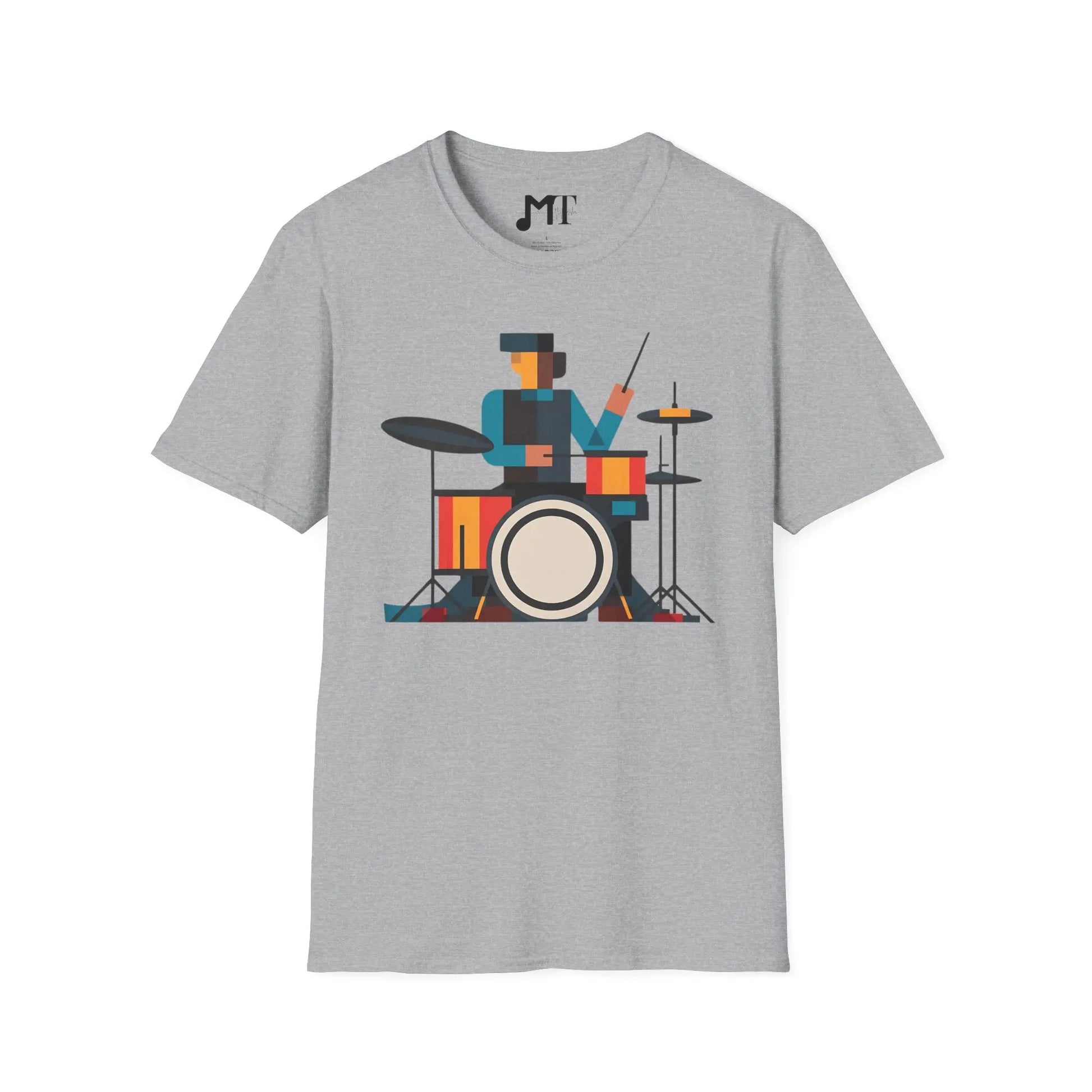 Abstract Drummer T-Shirt Printify