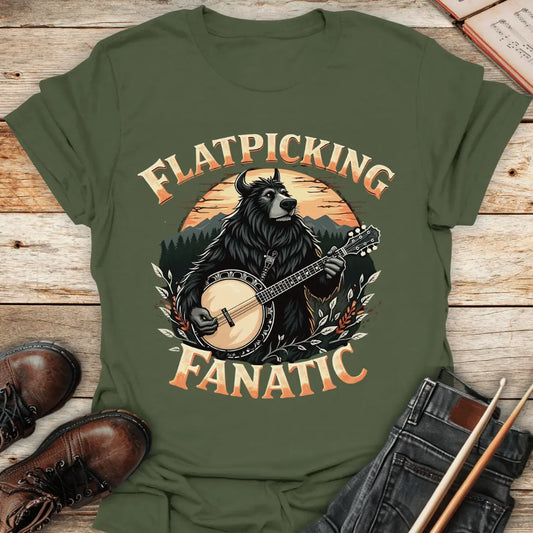 Fenrir Flatpicking Fanatic T-Shirt - Melody Tees