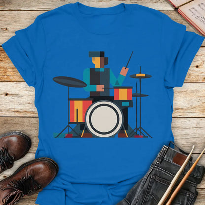 Abstract Drummer T-Shirt Printify