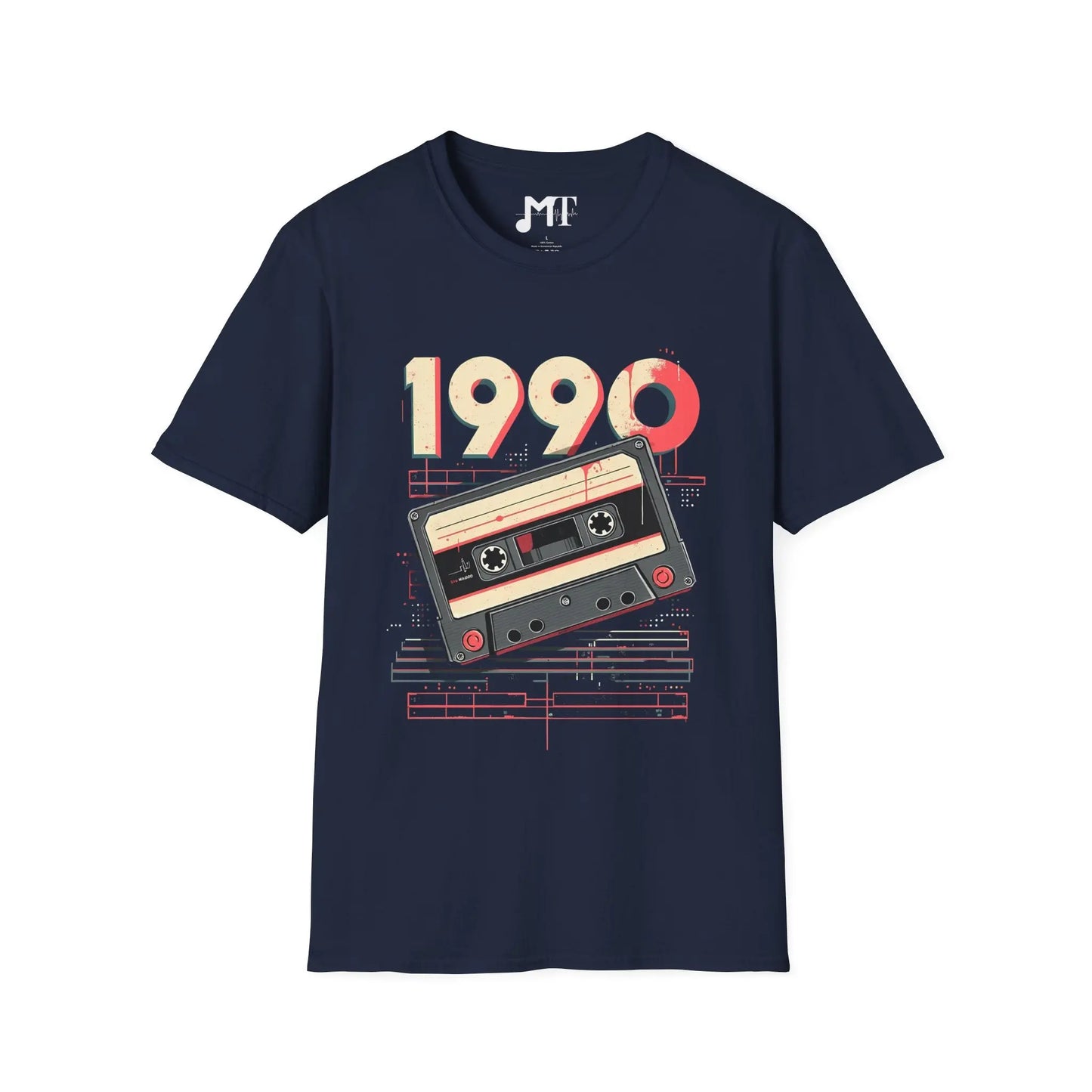 Cassette Tape 1990 Retro T-Shirt Printify