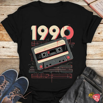 Cassette Tape 1990 Retro T-Shirt Printify