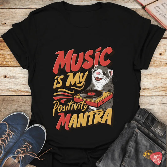 Music is My Positivity Mantra T-Shirt - Melody Tees