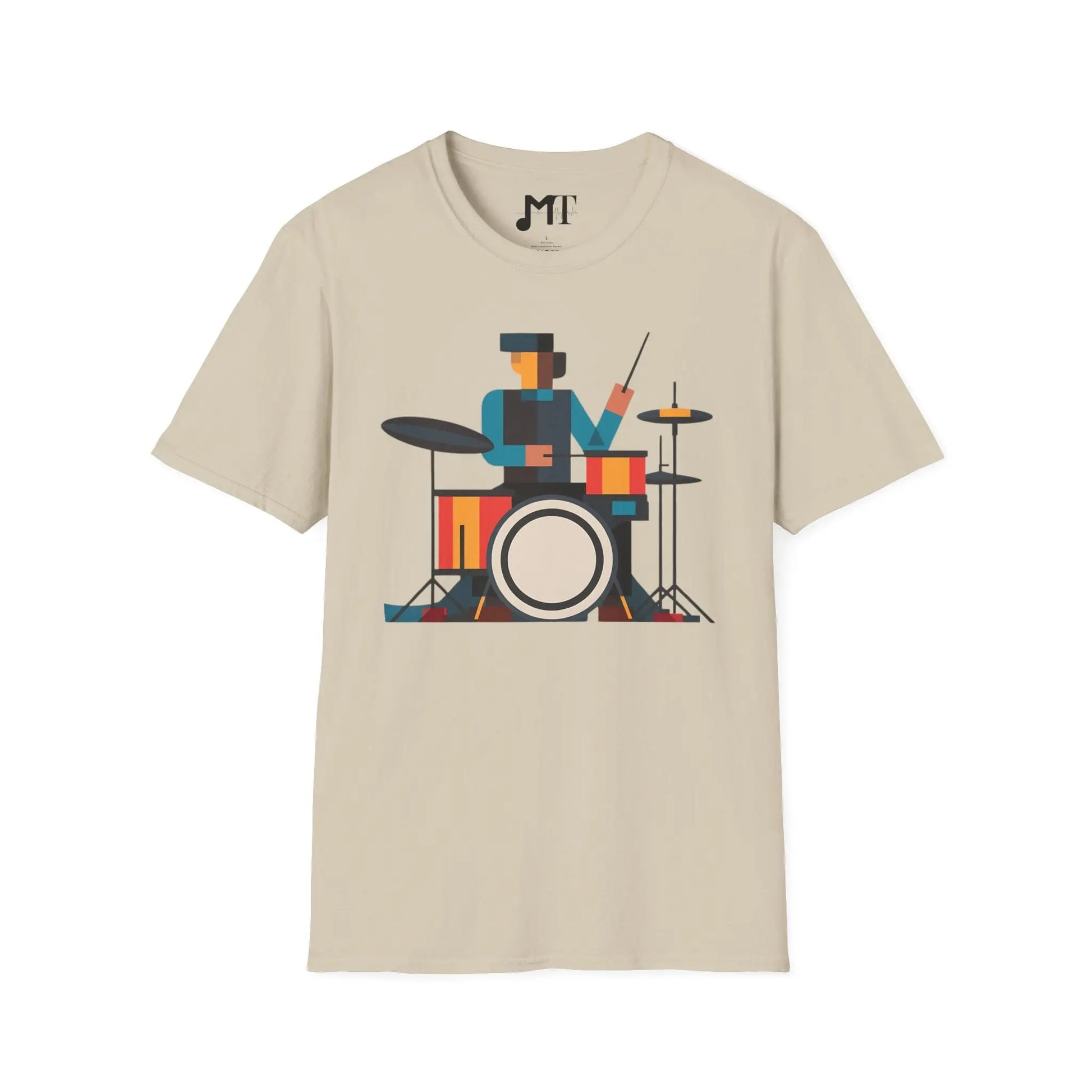 Abstract Drummer T-Shirt Printify