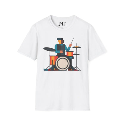 Abstract Drummer T-Shirt Printify