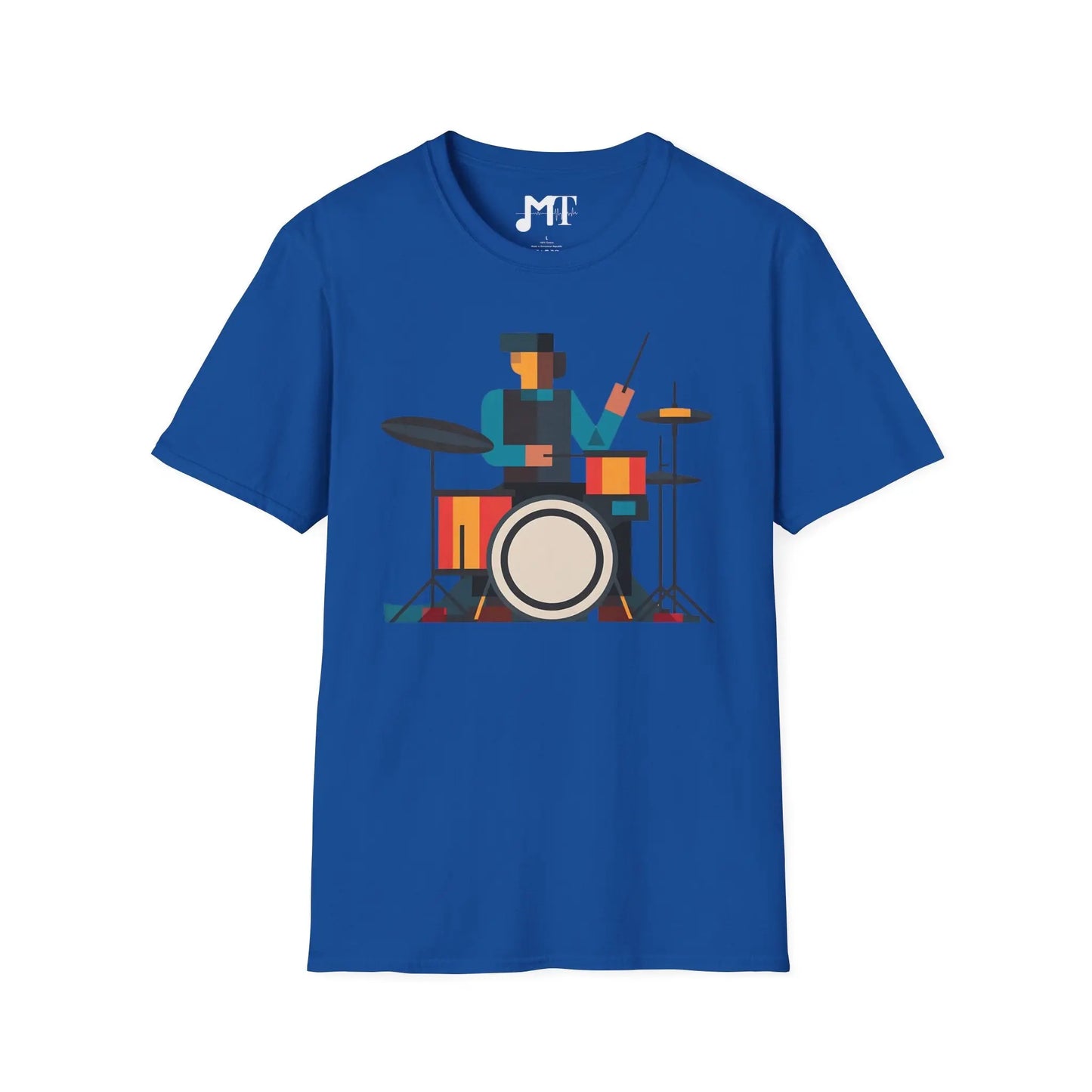 Abstract Drummer T-Shirt Printify