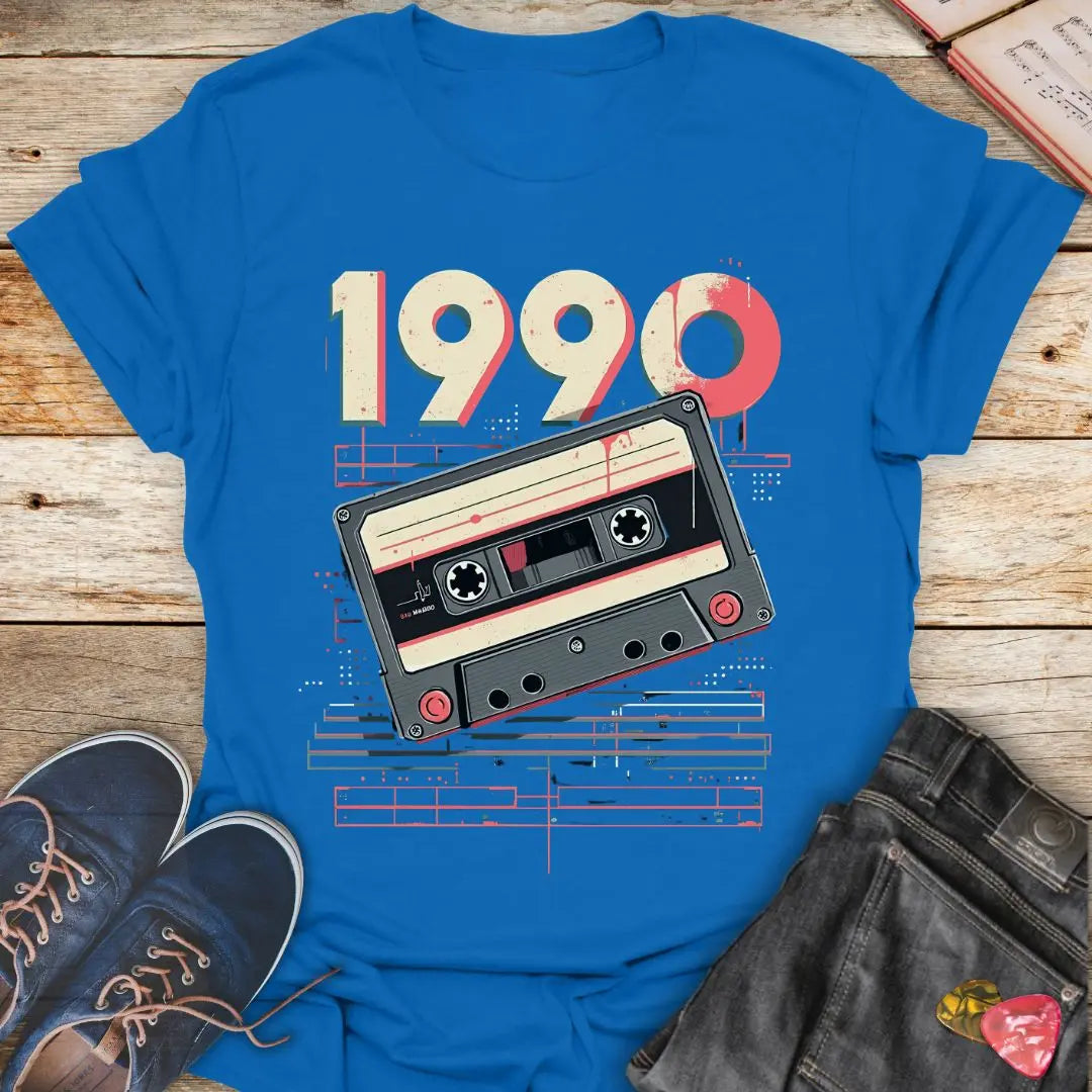 Cassette Tape 1990 Retro T-Shirt Printify