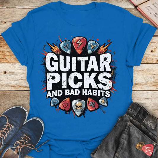 Guitar Picks Collection T-Shirt Printify