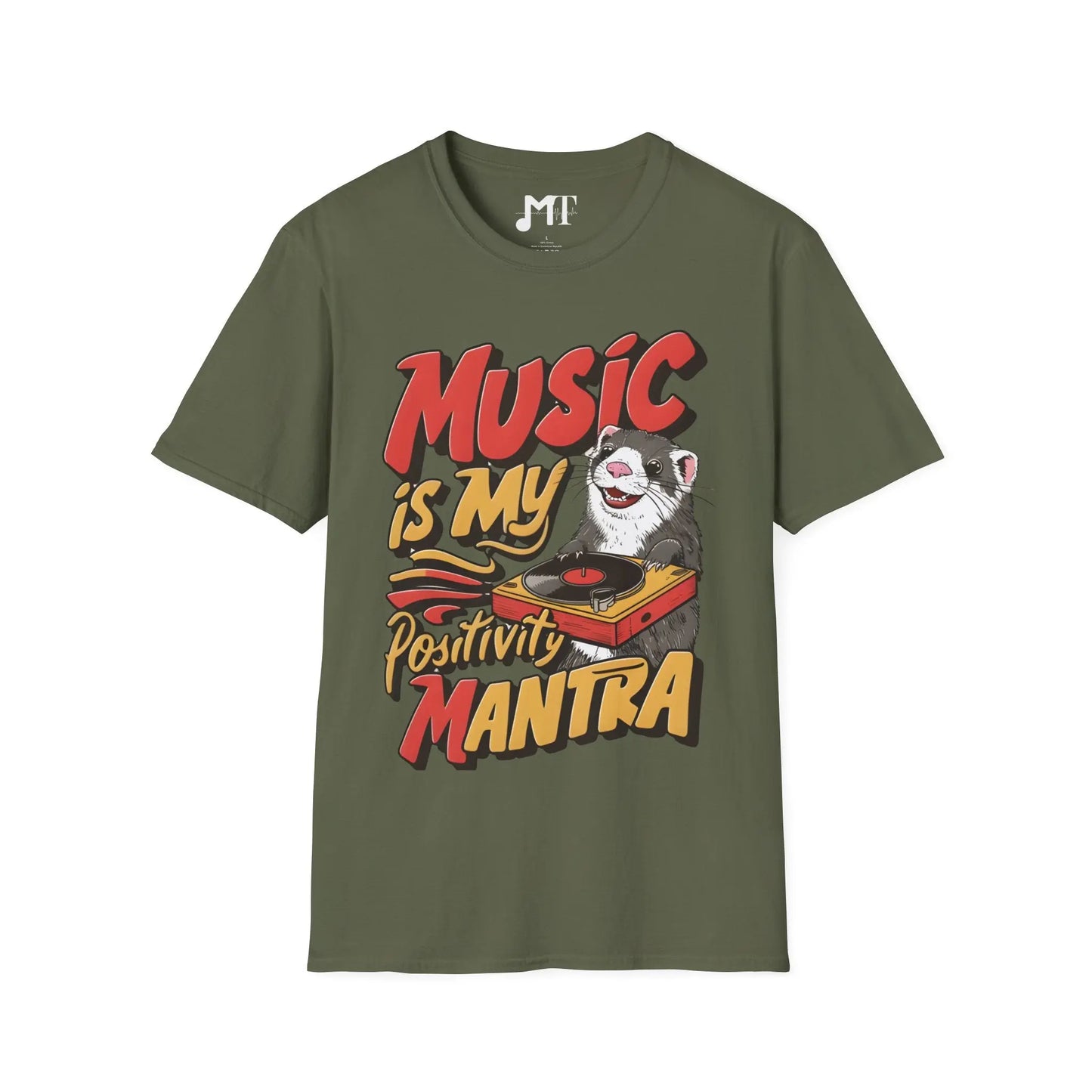 Music is My Positivity Mantra T-Shirt - Melody Tees