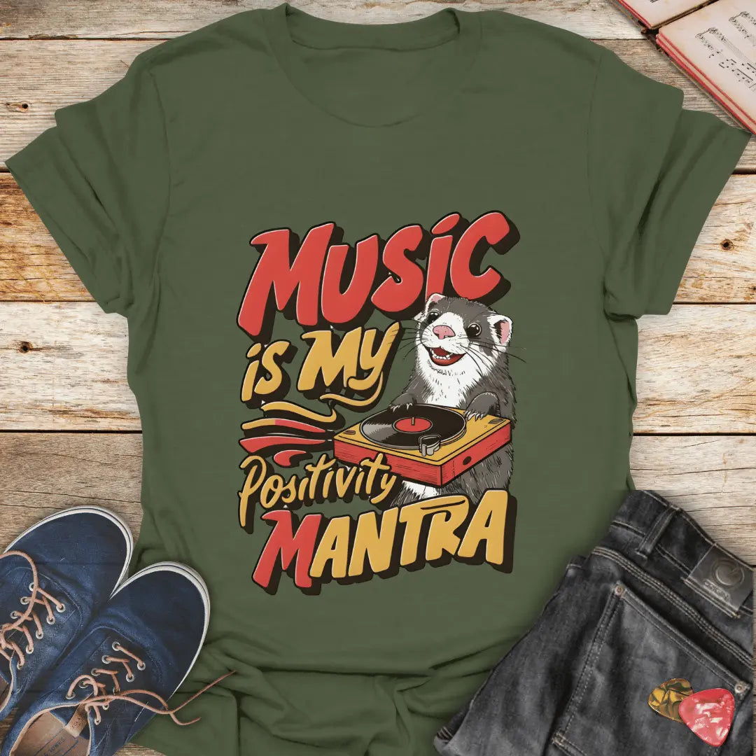 Music is My Positivity Mantra T-Shirt - Melody Tees