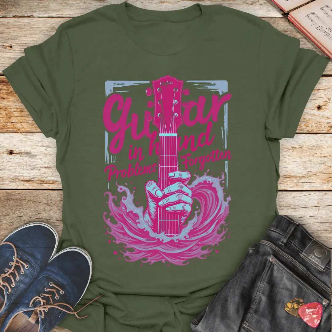 Guitar in Hand Problem Forgotten T-Shirt - Melody Tees