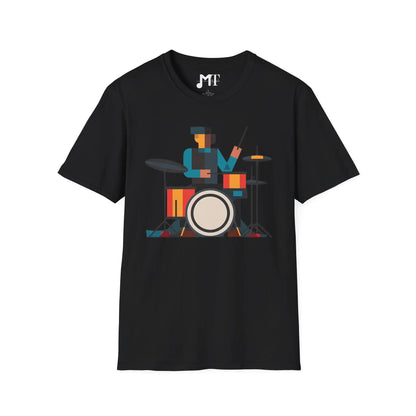 Abstract Drummer T-Shirt Printify