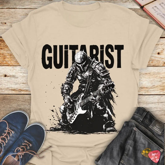 Gritty Guitarist T-Shirt Printify