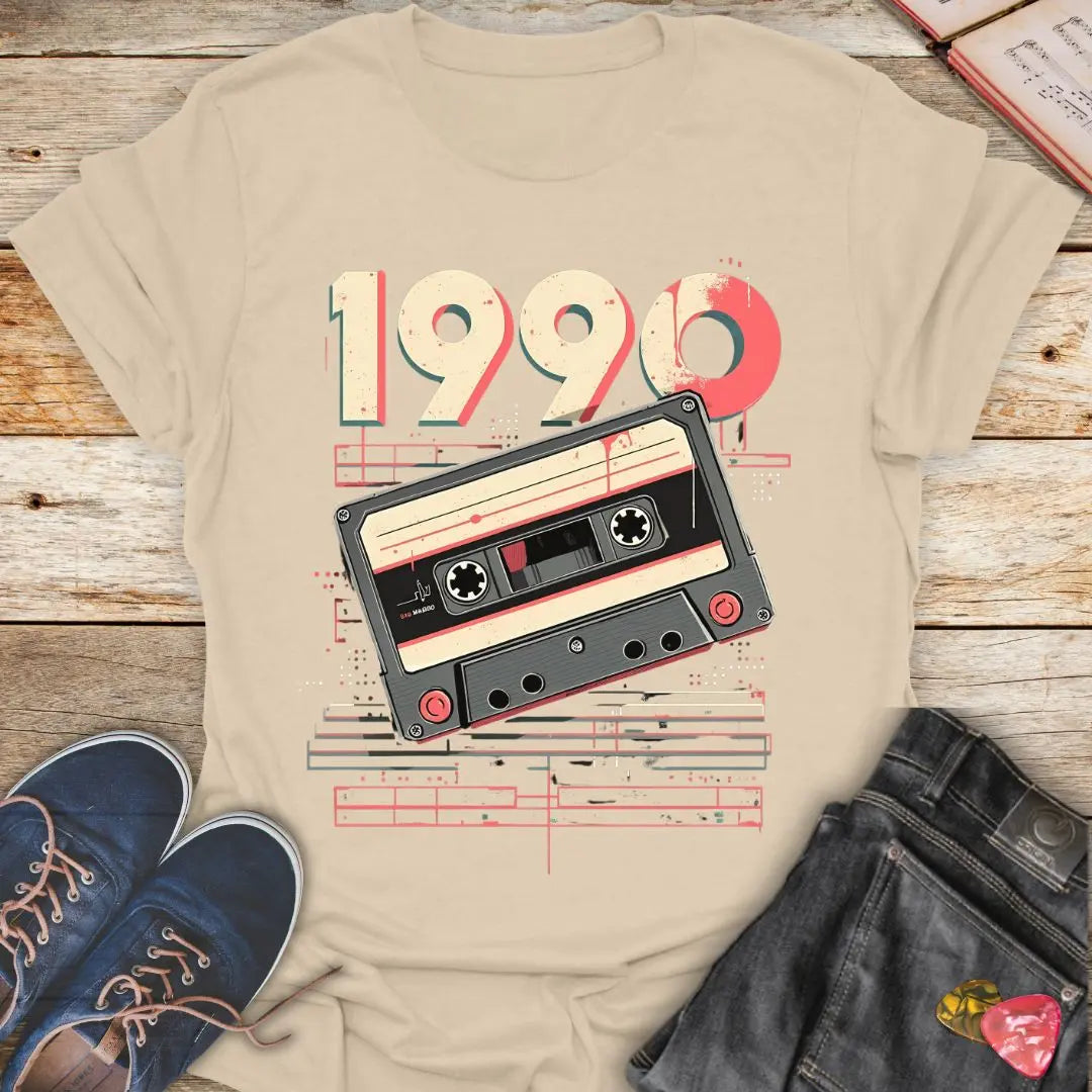 Cassette Tape 1990 Retro T-Shirt Printify