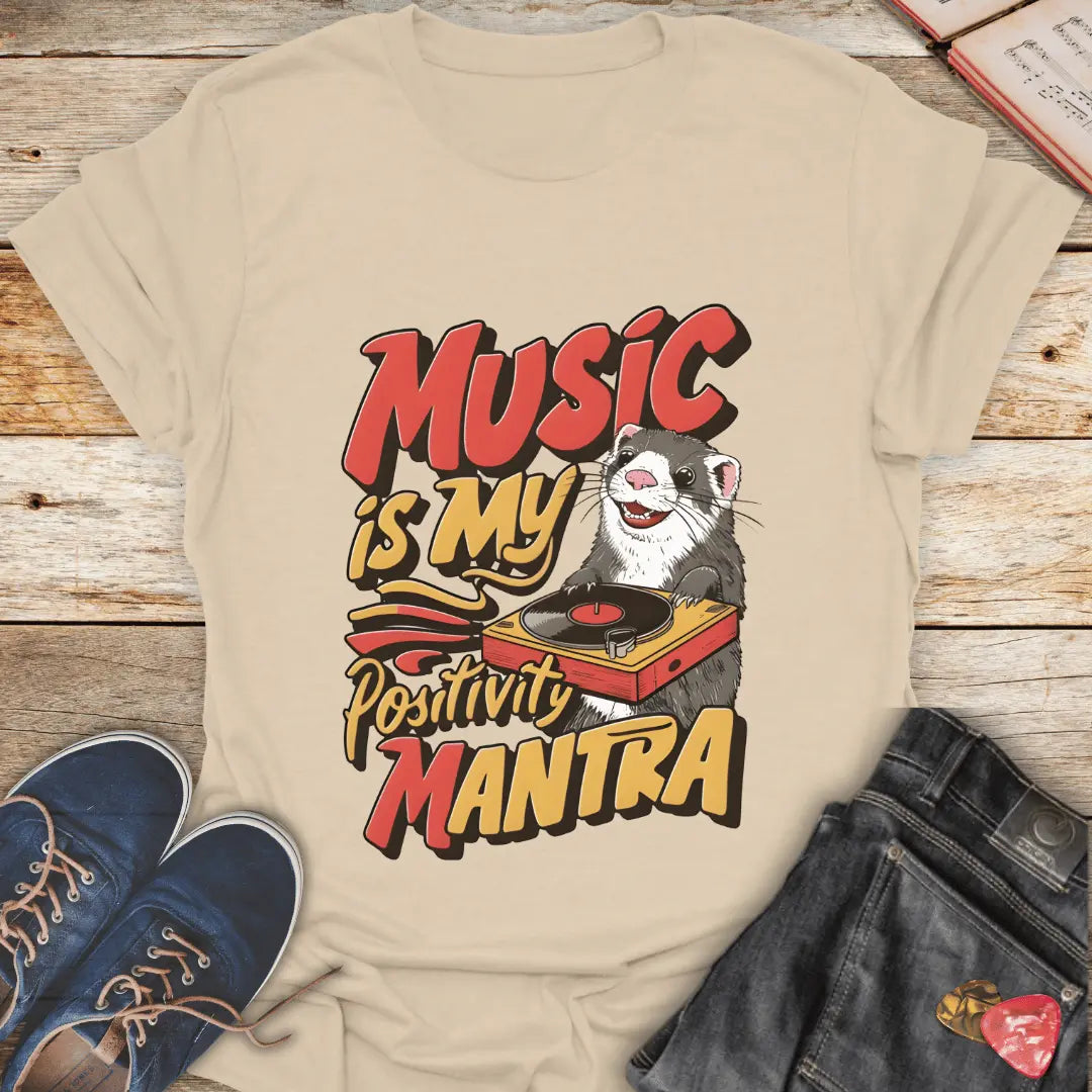 Music is My Positivity Mantra T-Shirt - Melody Tees