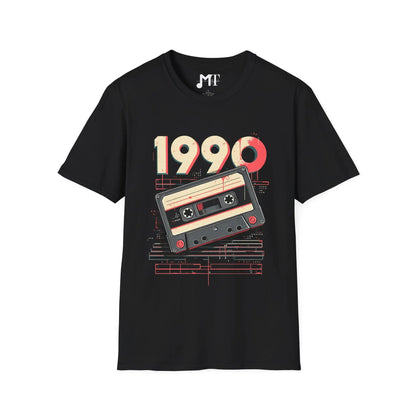 Cassette Tape 1990 Retro T-Shirt Printify