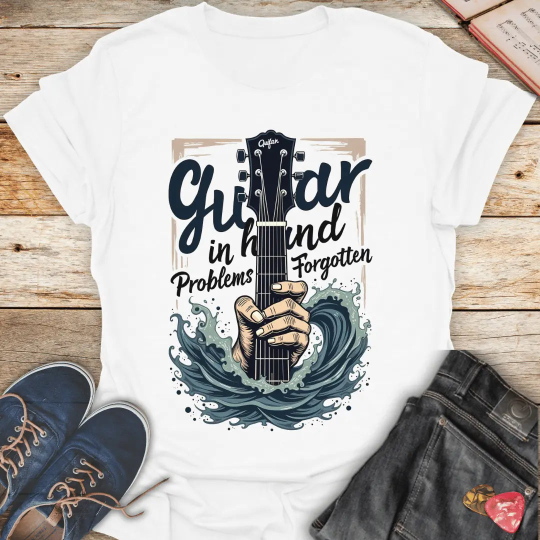 Guitar in Hand Problem Forgotten T-Shirt - Melody Tees