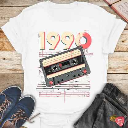 Cassette Tape 1990 Retro T-Shirt Printify