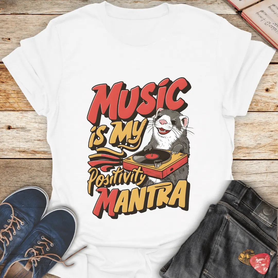 Music is My Positivity Mantra T-Shirt - Melody Tees