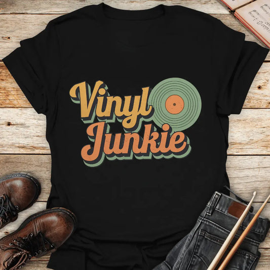 Vinyl Junkie T-Shirt - Melody Tees